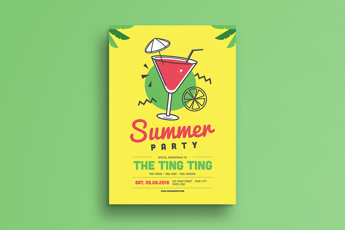 Summer Party Flyer, a Flyer Template by Guuver (Photo 2 of 3)