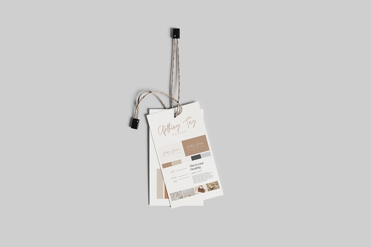 Clothing Tag Mockup, a Product Mockup by MrLetters (Photo 2 of 5)