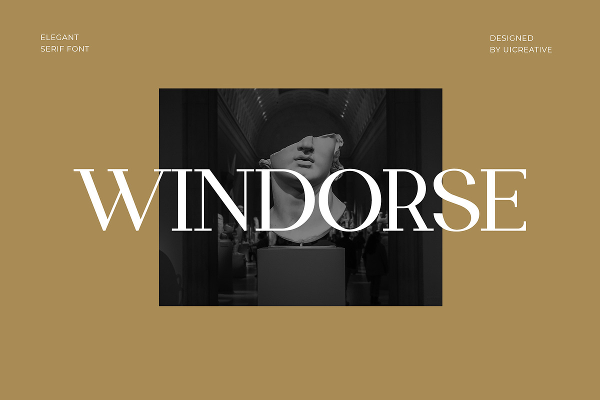 Windorse Display Serif Font, a Serif Font by UICreative (Photo 1 of 12)