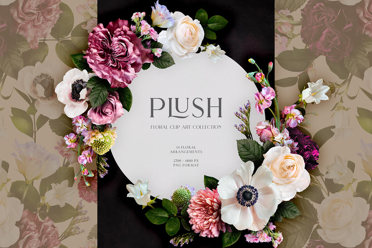 Plush Floral Clip Art, an Object Graphic by Eclectic Anthology (Photo 19 of 19)