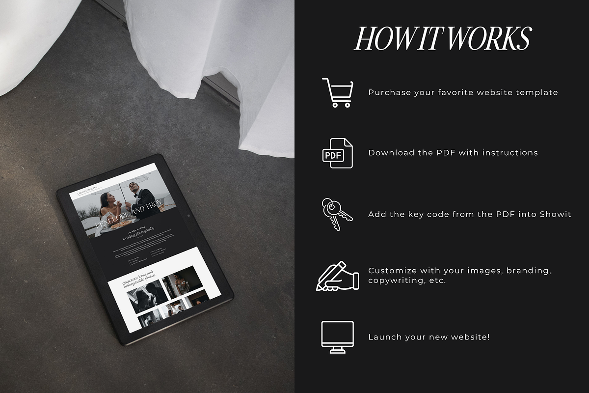 Photographer Showit Website Template, a Landing Page Template by Blush Created (Photo 12 of 20)