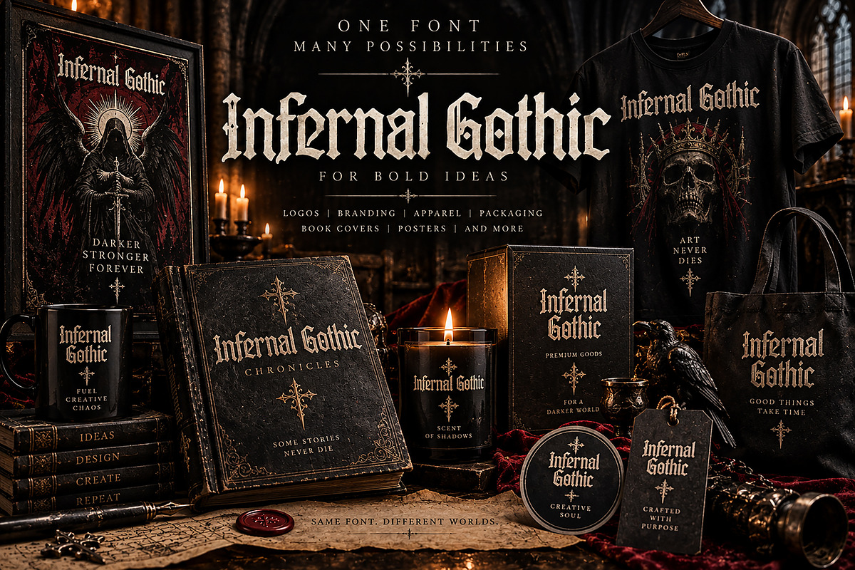 Infernal Gothic, a Blackletter Font by Wow Magic (Photo 2 of 5)