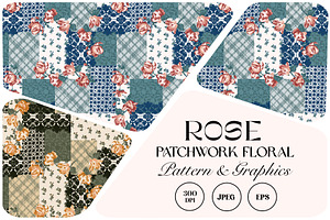 Rose Patchwork Floral Pattern