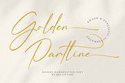 Golden Partline | Modern Handwritten, a Script Font by MJB Letters