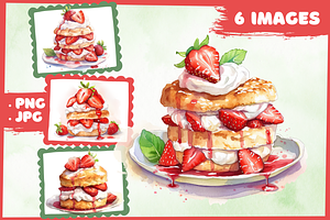 Strawberry Shortcakes Clip Art