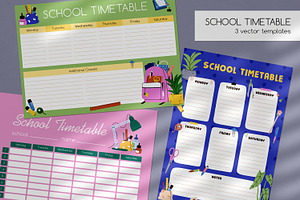 School Timetable, Lessons Schedule