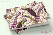 Forest Peacock Prints & Patterns, a Pattern Graphic by GND ART STUDIO (Thumbnail 4 of 8)