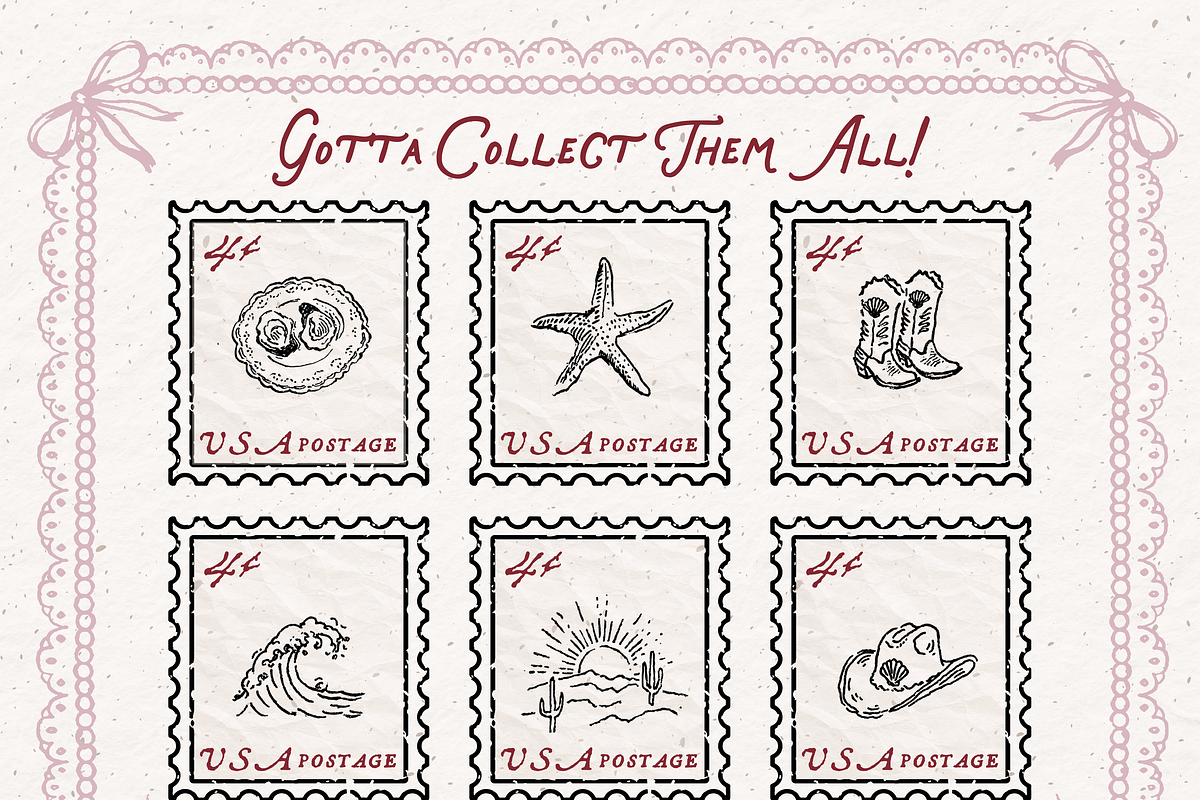 Coastal Cowgirl Clipart, Western, an Object Illustration by The October Creative (Photo 7 of 8)