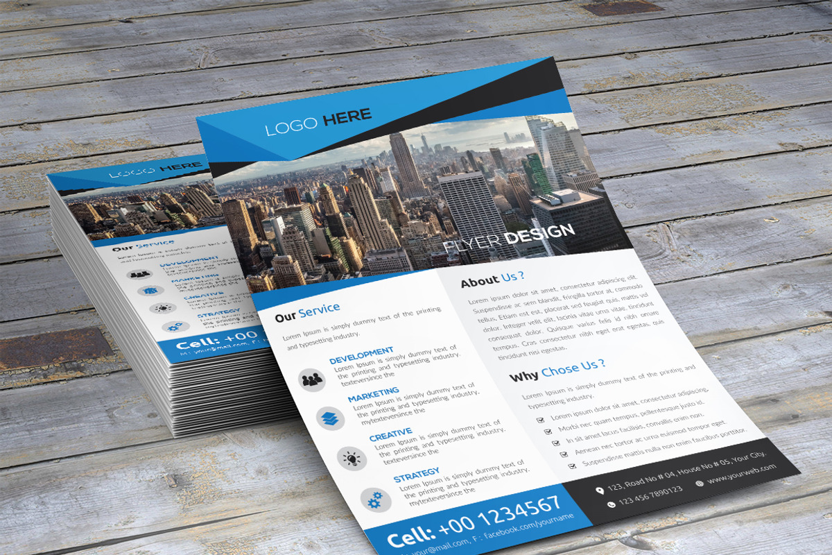 Corporate Flyer, a Flyer Template by themexriver (Photo 1 of 2)