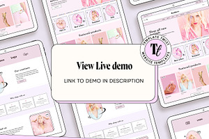 Blush Pink Wix Shop Studio Template