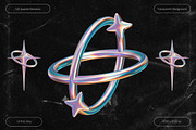 Y2K Sparkle Elements, an Object Graphic by Design Studio (Thumbnail 2 of 4)
