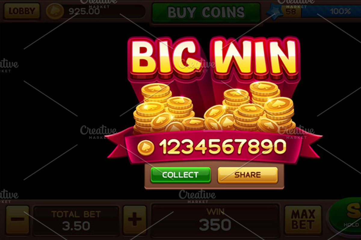 Lobby and GUI for Slots Games, an Illustration by Saranai Store (Photo 10 of 10)
