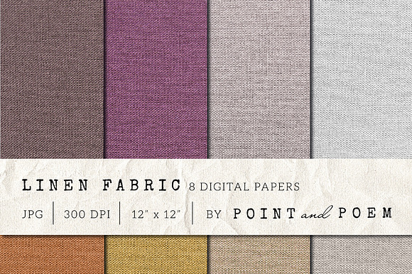 Burlap Digital Paper Set
