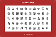 Big data icons, an Outline Icon by Wencory (Thumbnail 1 of 2)