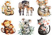 Mother's Day Clipart, Mama and Baby, an Illustration by Designking (Thumbnail 5 of 5)