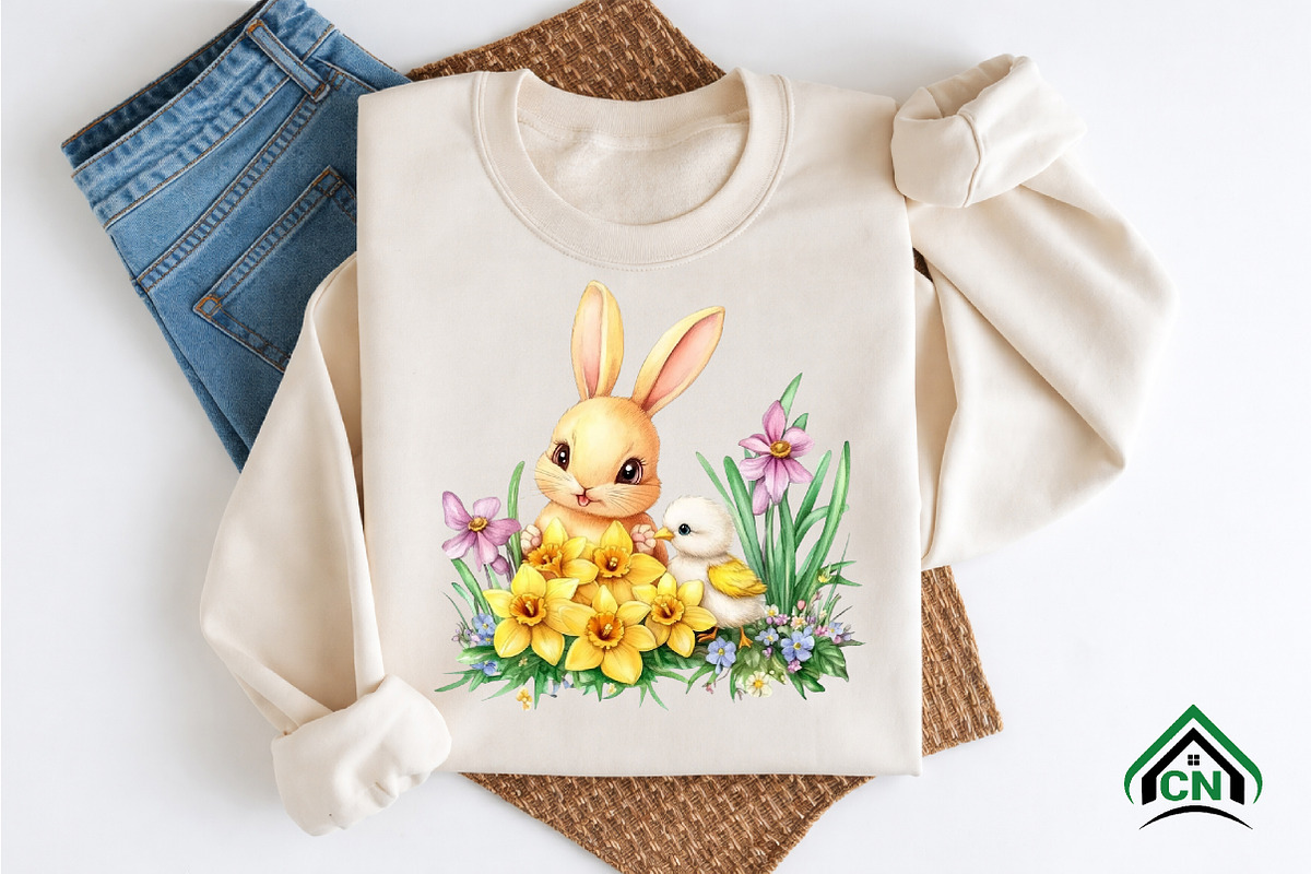 Watercolor Easter Spring Clipart, an Illustration by Craft Nest (Photo 12 of 12)