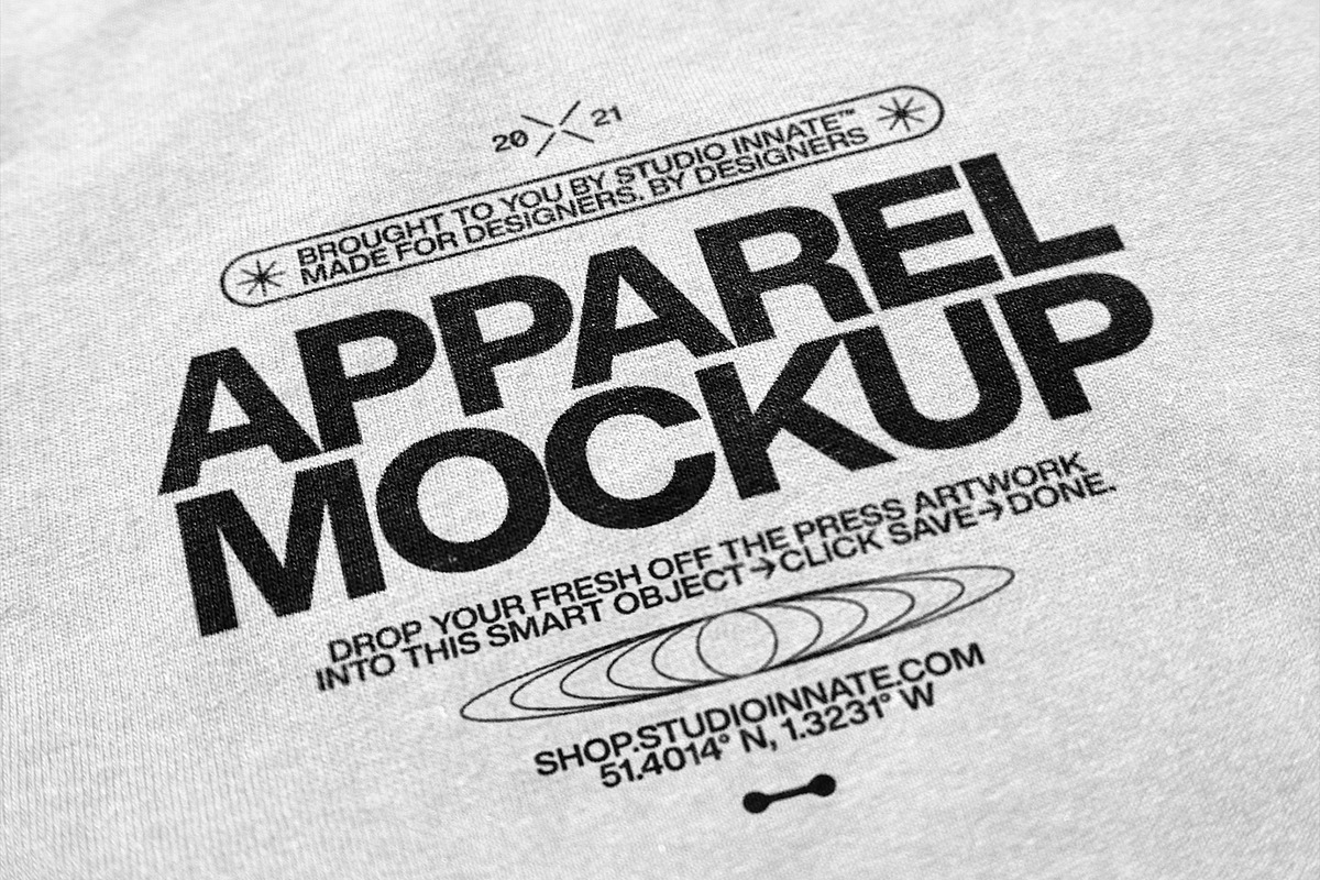 Apparel Logo Mockup, a Print Template by Studio Innate (Photo 3 of 6)