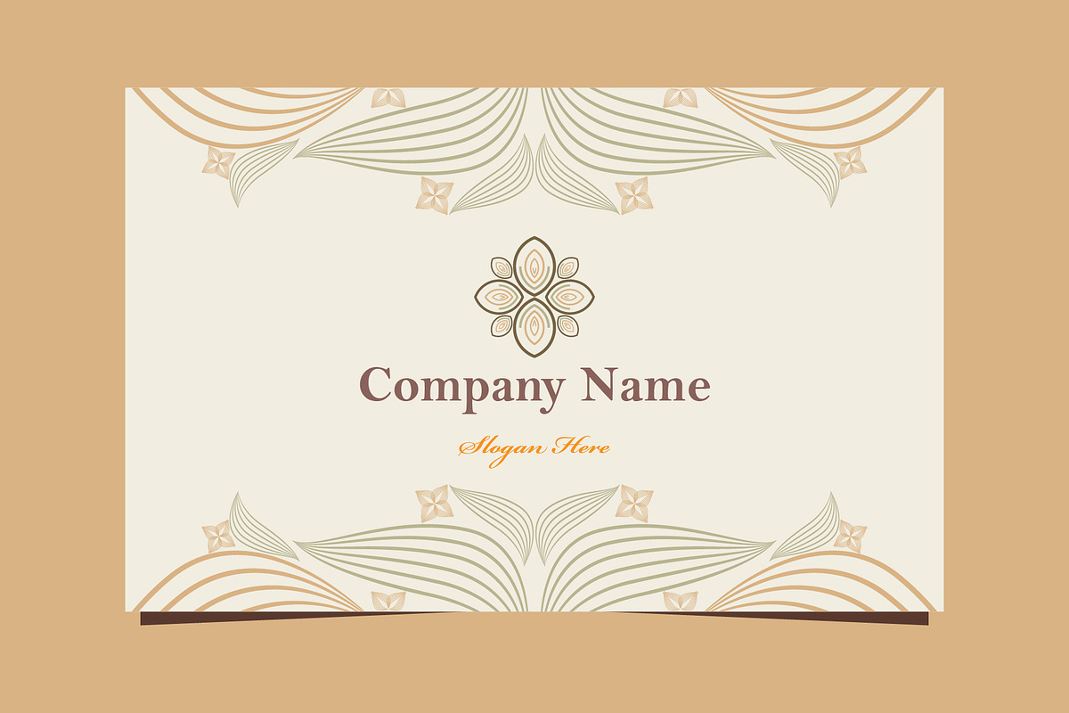 Natural Floral Business card, a Marketing Template by sekitarief (Photo 3 of 3)