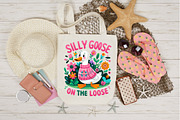 Silly Goose in Pink Sweater PNG, an Illustration by Designking (Thumbnail 2 of 4)