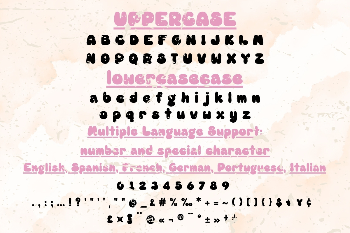 Groovy Retro Vibes - Handwritten, a Handwritten Font by Charmingbear59.design (Photo 5 of 5)