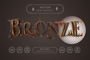 Bronze - Editable Text Effect