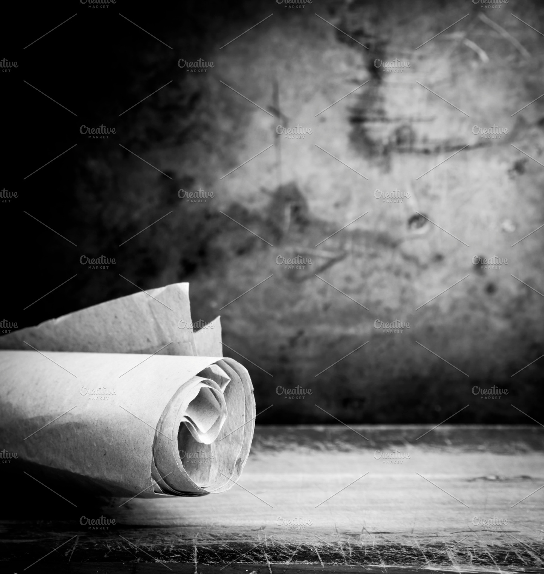 Old Parchment Paper Scroll, a Wallpaper Photo by THP Creative
