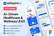 asklepios ui kit: AI Healthcare App, an UI Kit Template by strangehelix.bio (Thumbnail 1 of 10)