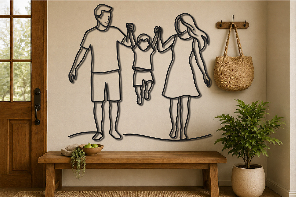Family Love Laser Cut SVG, an Object Graphic by DreamCafeArt (Photo 2 of 3)