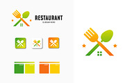Set of Modern Food House logo design, a Branding & Logo Template by Lucky Creative (Thumbnail 2 of 5)