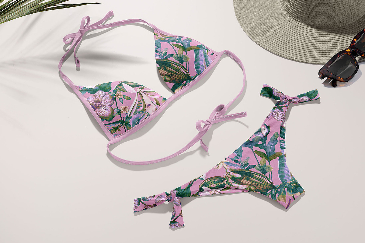 Island Flora. Seamless patterns, a Pattern Graphic by emeraldthue (Photo 2 of 7)