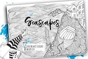 Seascapes black and white