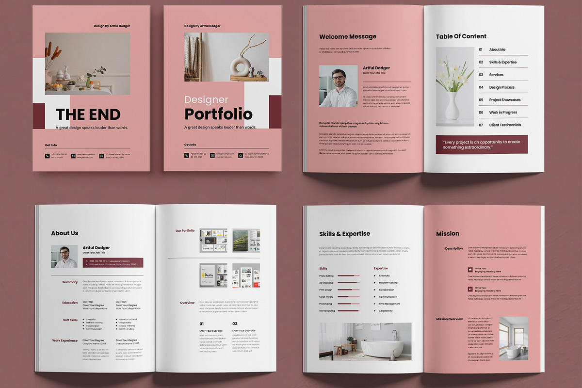 Professional Designer Portfolio, a Brochure Template by MightyDesign (Photo 2 of 6)