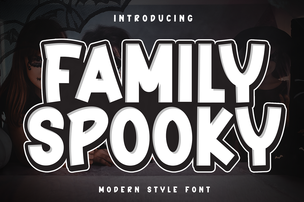 Family Spooky | Script Font, a Script Font by Scratchones (Photo 1 of 8)