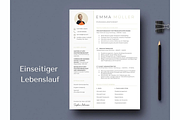 Bewerbungsvorlagen, Lebenslauf, a Resume Template by Climbwithelevator (Thumbnail 2 of 10)