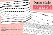 Snow Globe Procreate Brushes, a Brush Add-On by Studio Kitsch (Thumbnail 5 of 7)