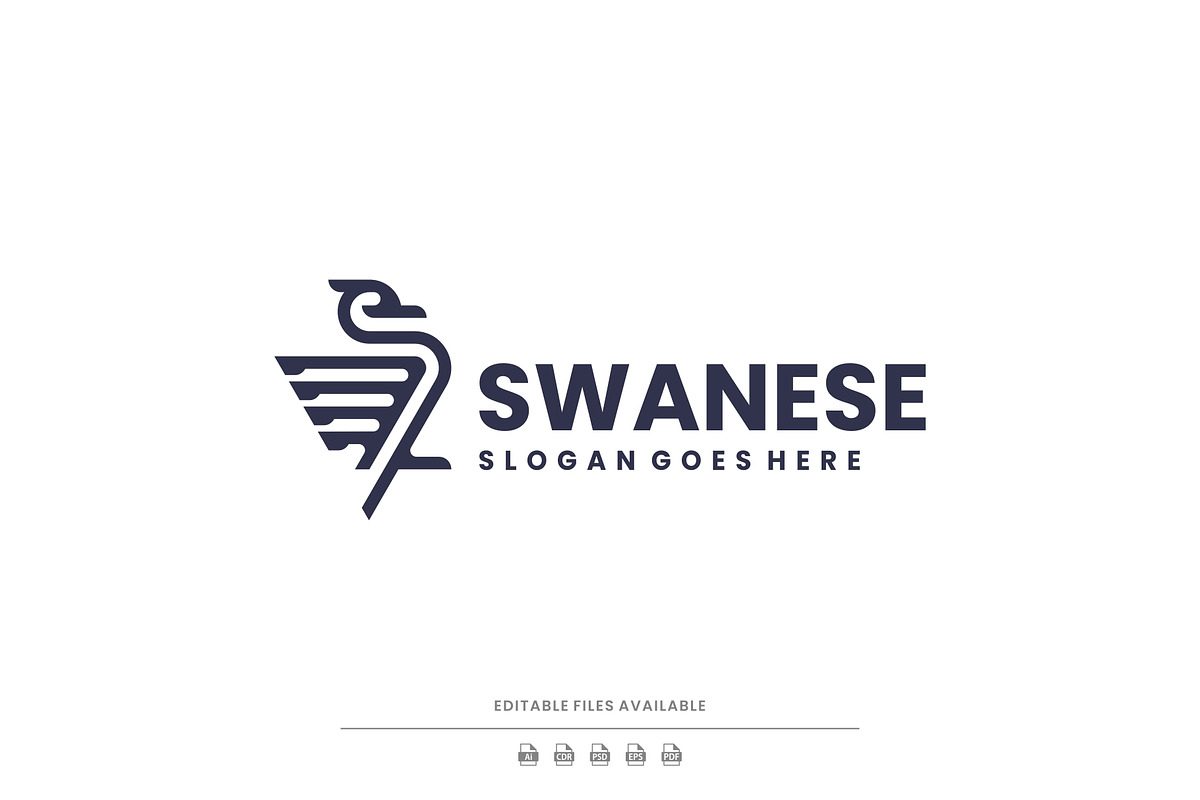 Line Art Swan Logo Design, a Branding & Logo Template by Artnivora.Std (Photo 1 of 4)