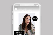 25 Black Friday Instagram Stories V4, a Social Media Template by MinimalStudioCo (Thumbnail 5 of 5)