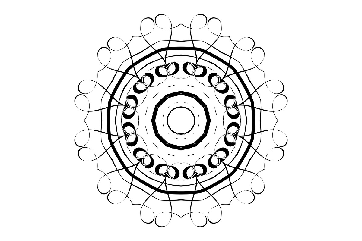 Artistic Mandala Vector Collection, a Decorative Illustration by NJ Himel (Photo 98 of 101)
