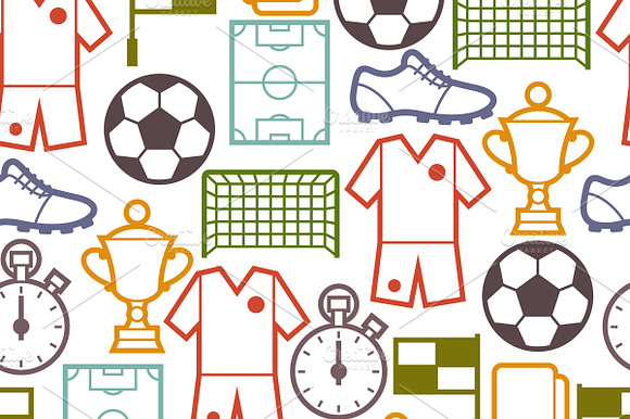 Soccer Seamless Patterns.