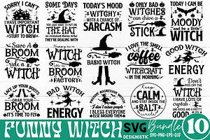 Funny Witch SVG Bundle