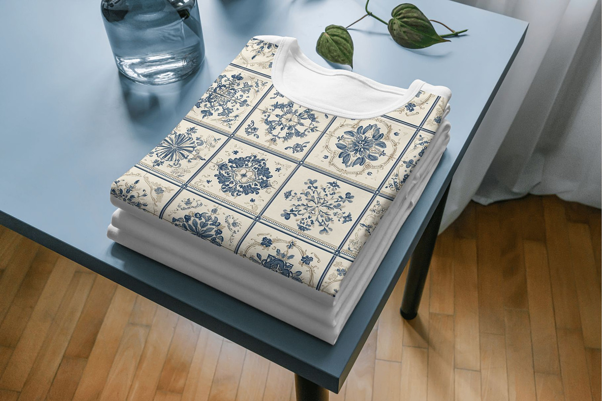 12 Persia's Blue Mosaic Patterns, a Pattern Graphic by Inknfolly (Photo 6 of 7)