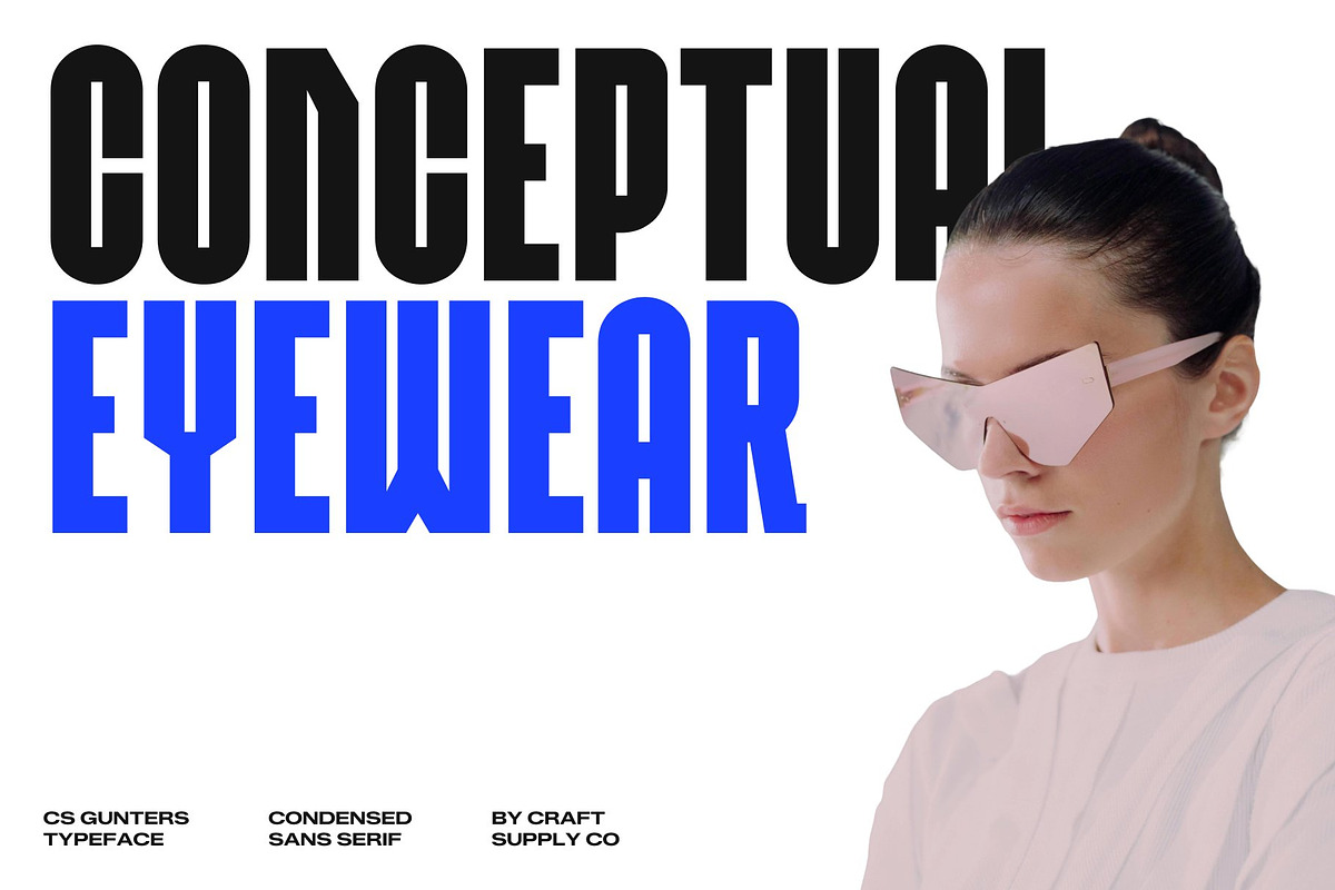 CS Gunters – Condensed Font, a Sans Serif Font by Craft Supply Co. (Photo 3 of 8)