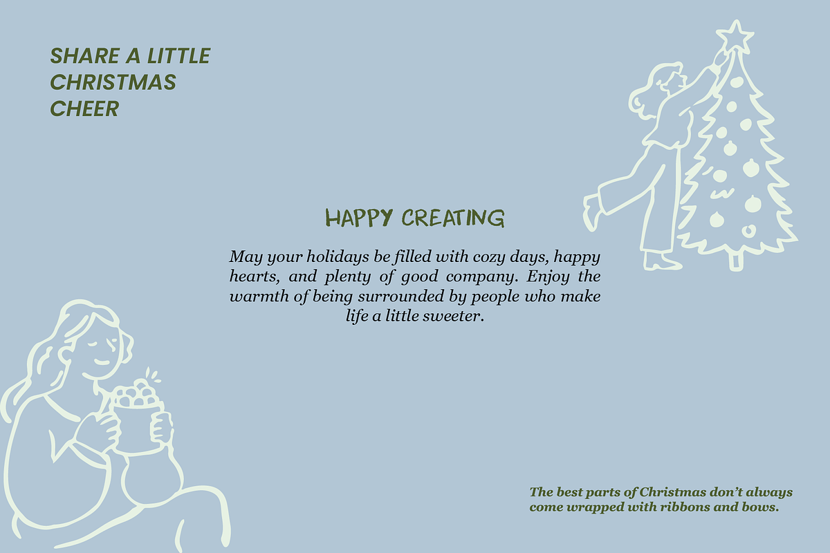 50 Christmas Hand Drawn Illustration, a Person Illustration by digitalsbydepi (Photo 10 of 10)