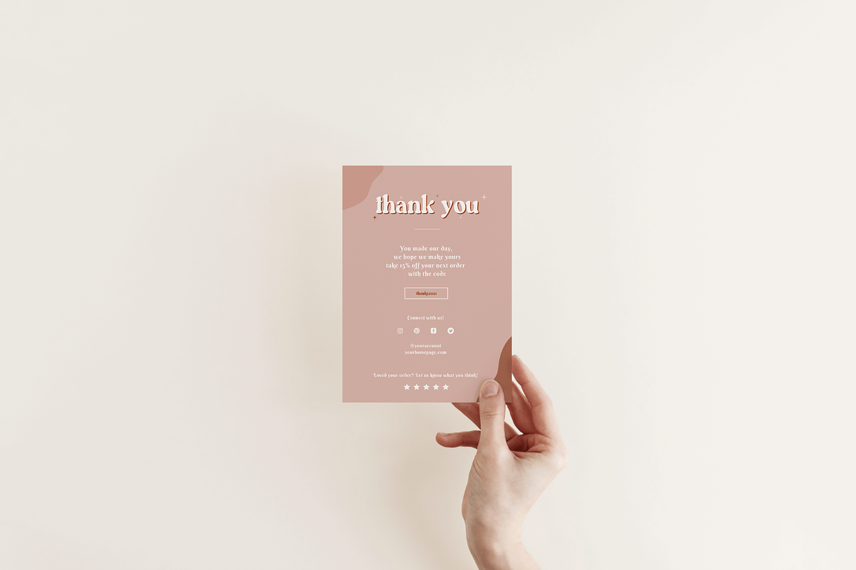 Business thank you card template, a Stationery Template by Hellohastore (Photo 5 of 7)