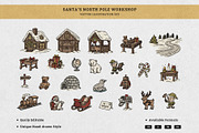 Hand-Drawn Santa’s North Pole vector, an Illustration by MEANDSTUDIO (Thumbnail 1 of 9)
