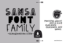 Sansa font family-8font-Scandinavian