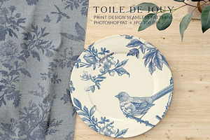 Toile De Jouy Print Design Patterns