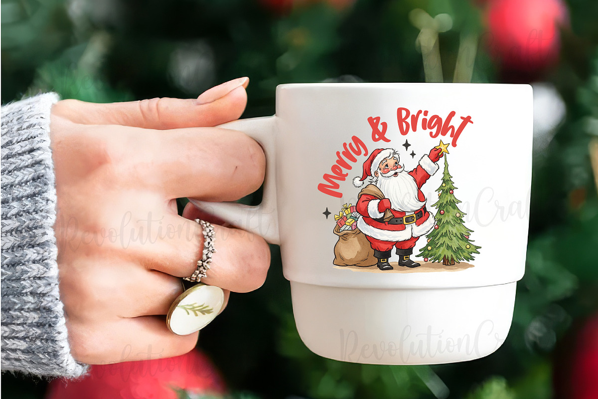 Merry & Bright, Funny Santa Claus, an Illustration by OK Design (Photo 2 of 4)