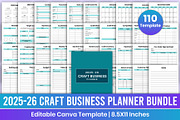 2025-2026 Craft Business Planner Kdp, a Stationery Template by Mustafiz (Thumbnail 1 of 7)