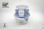 Clear Tubs Flat or Dome Lid Mockup, a Packaging Mockup by INCDesign (Thumbnail 2 of 10)